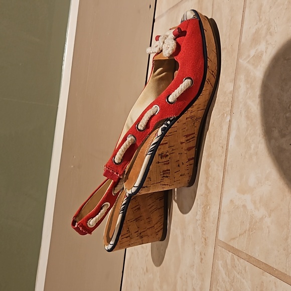 Sperry Topsider wedges - red - Picture 4 of 5